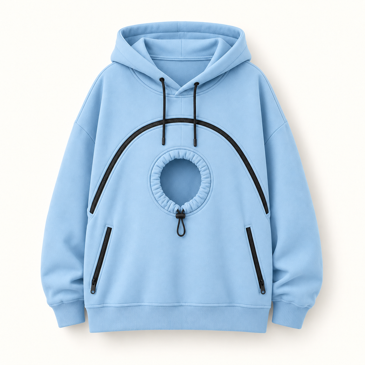 Aglowpet Cat Pouch Hoodie — Cozy Zip-Up for Pet Parents